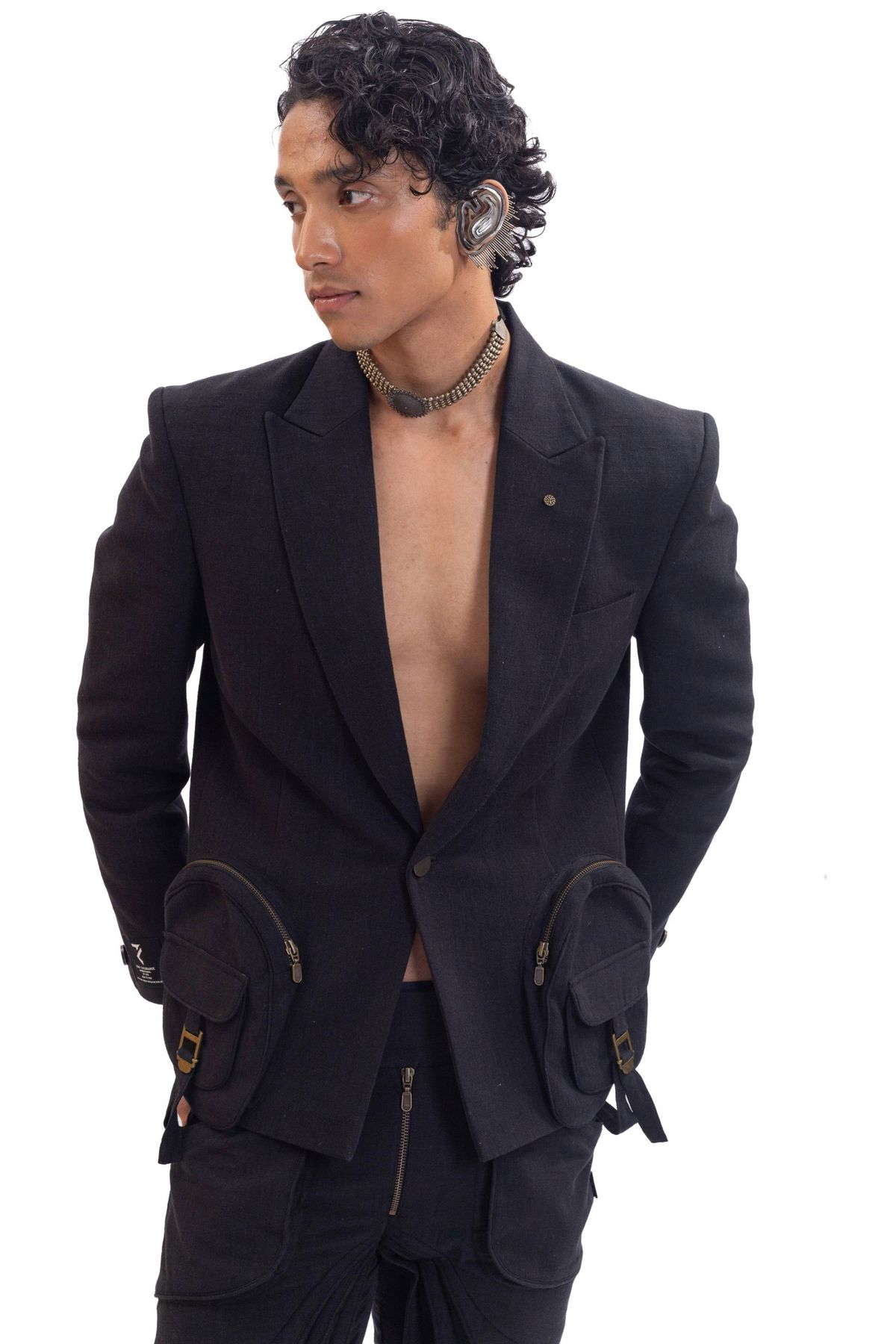 Black Narnia handmade blazer - image 4