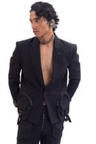 Black Narnia handmade blazer view 4