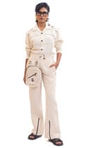 Heavy duty detachable bag handwoven pants view 1