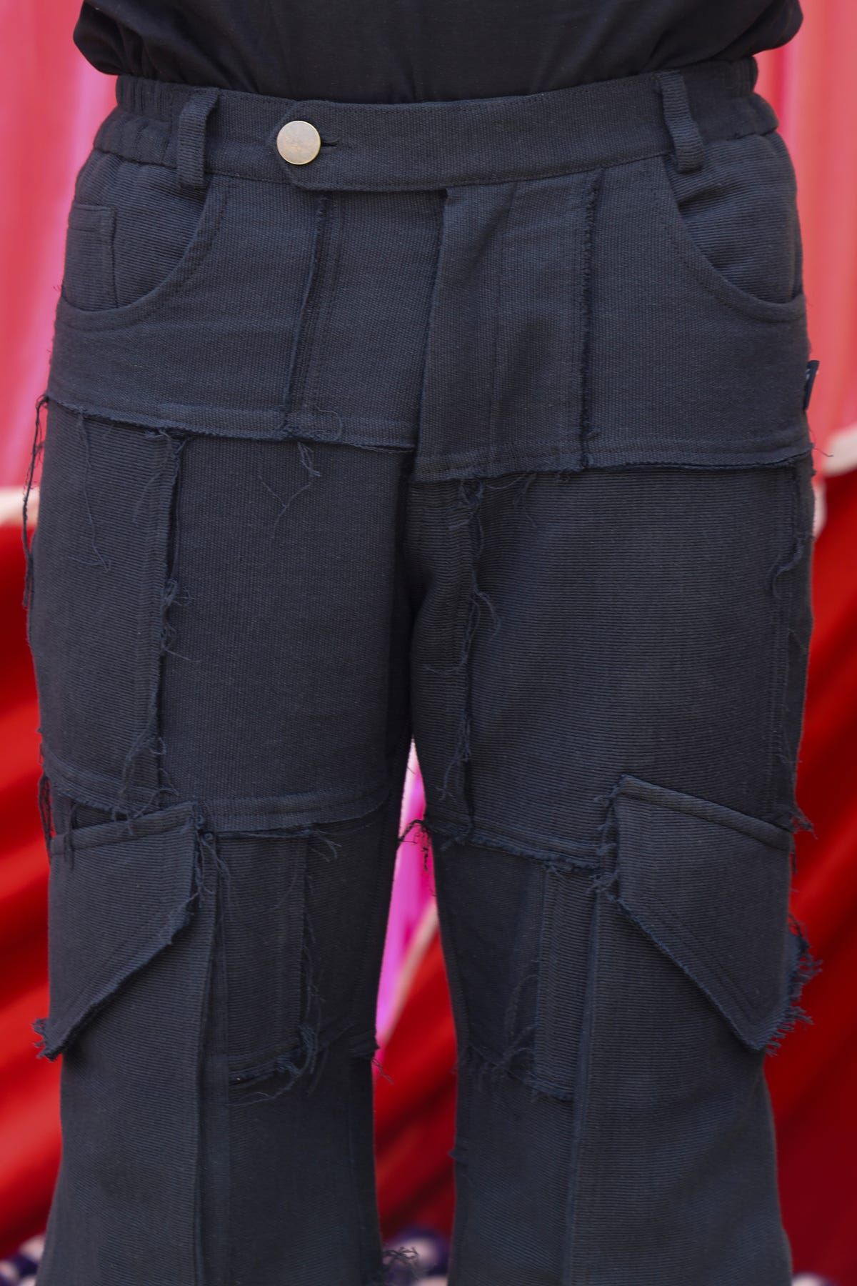 Charcoal Script Trousers - image 2