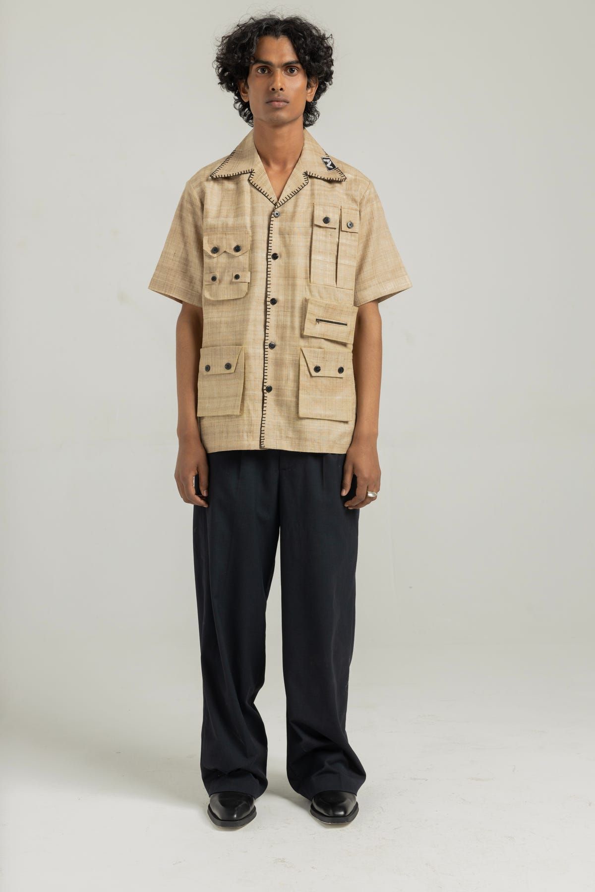 Bhagalpur Handmade Cargo Shirt - image 2
