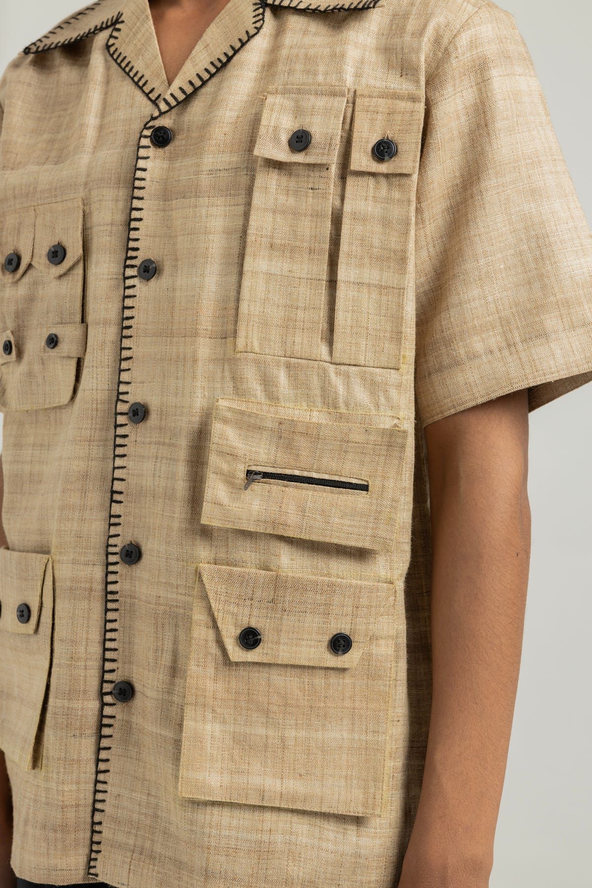 Bhagalpur Handmade Cargo Shirt - image 6