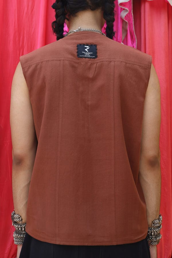 Zero Tolerance — X-Stitch Sleeveless Shirt