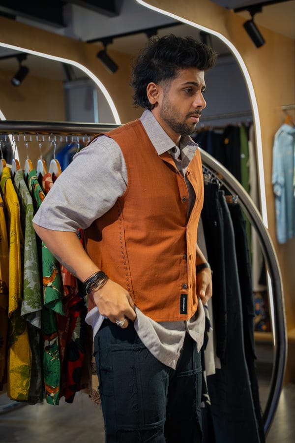 Zero Tolerance — X-Stitch Sleeveless Shirt