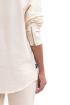White handmade full sleeve unisex shirt view 4