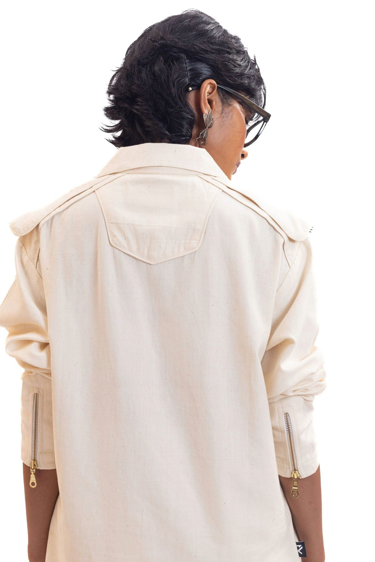 White handmade full sleeve unisex shirt - image 5
