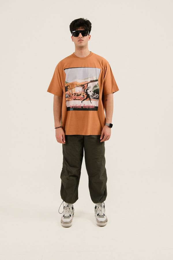 Zero Tolerance — Societal Damage Vintage Brown T-shirt