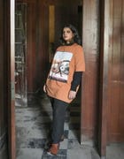 Societal Damage Vintage Brown T-shirt view 3