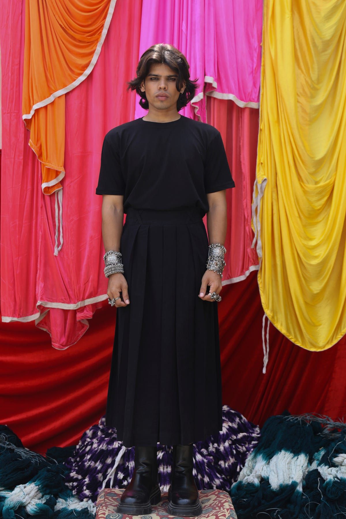 Broken Syntax Pleated Skirt - image 3