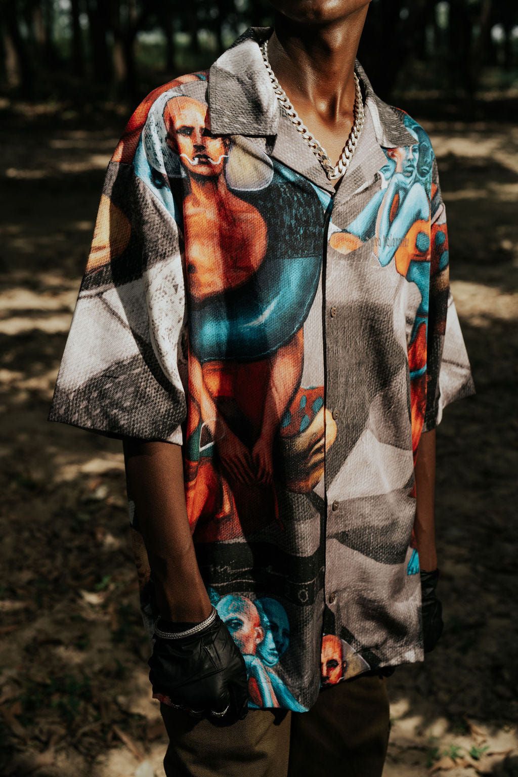 Sameera Sardana x Zero Tolerance Greyscale Cuban Shirt - image 3