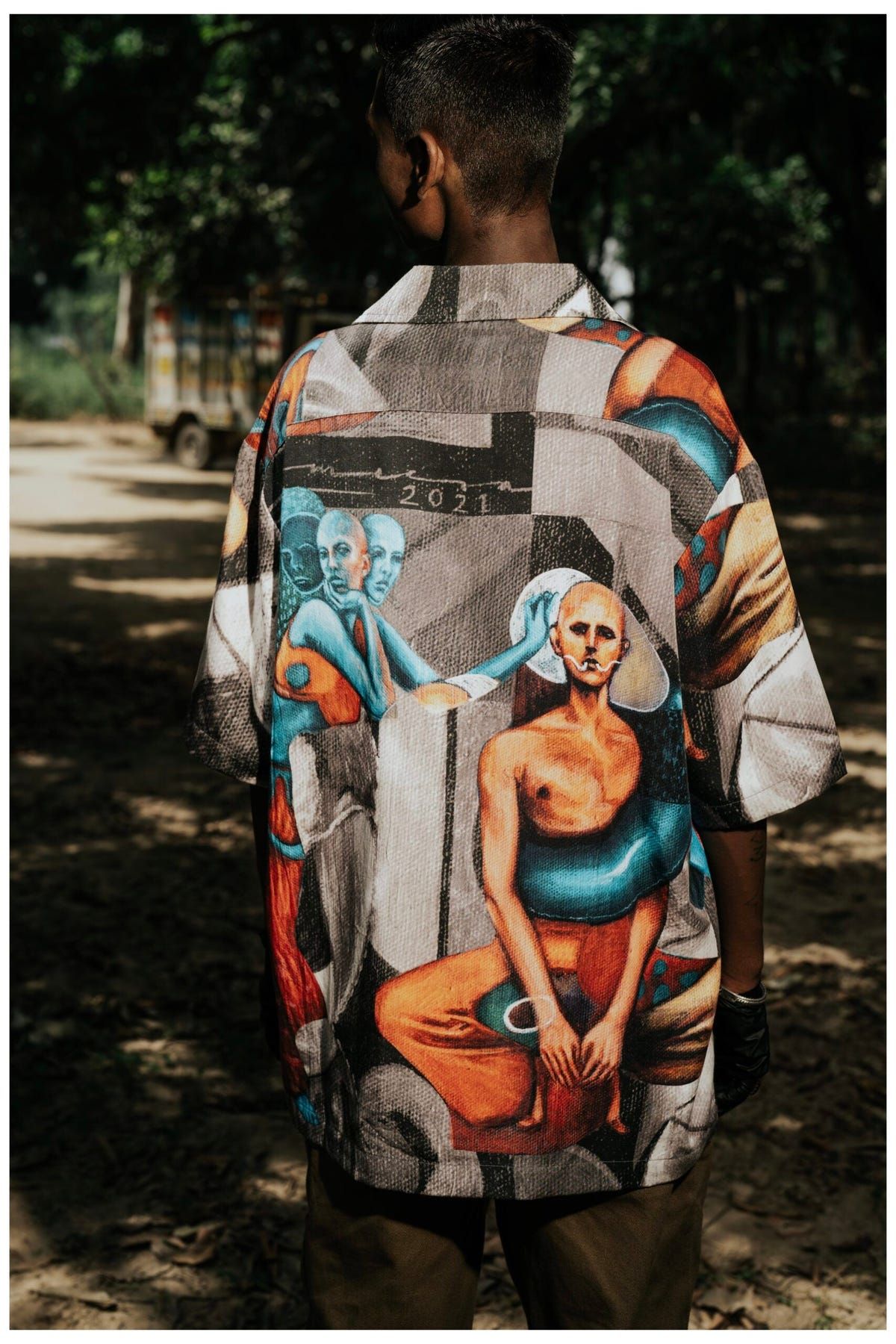 Sameera Sardana x Zero Tolerance Greyscale Cuban Shirt - image 4