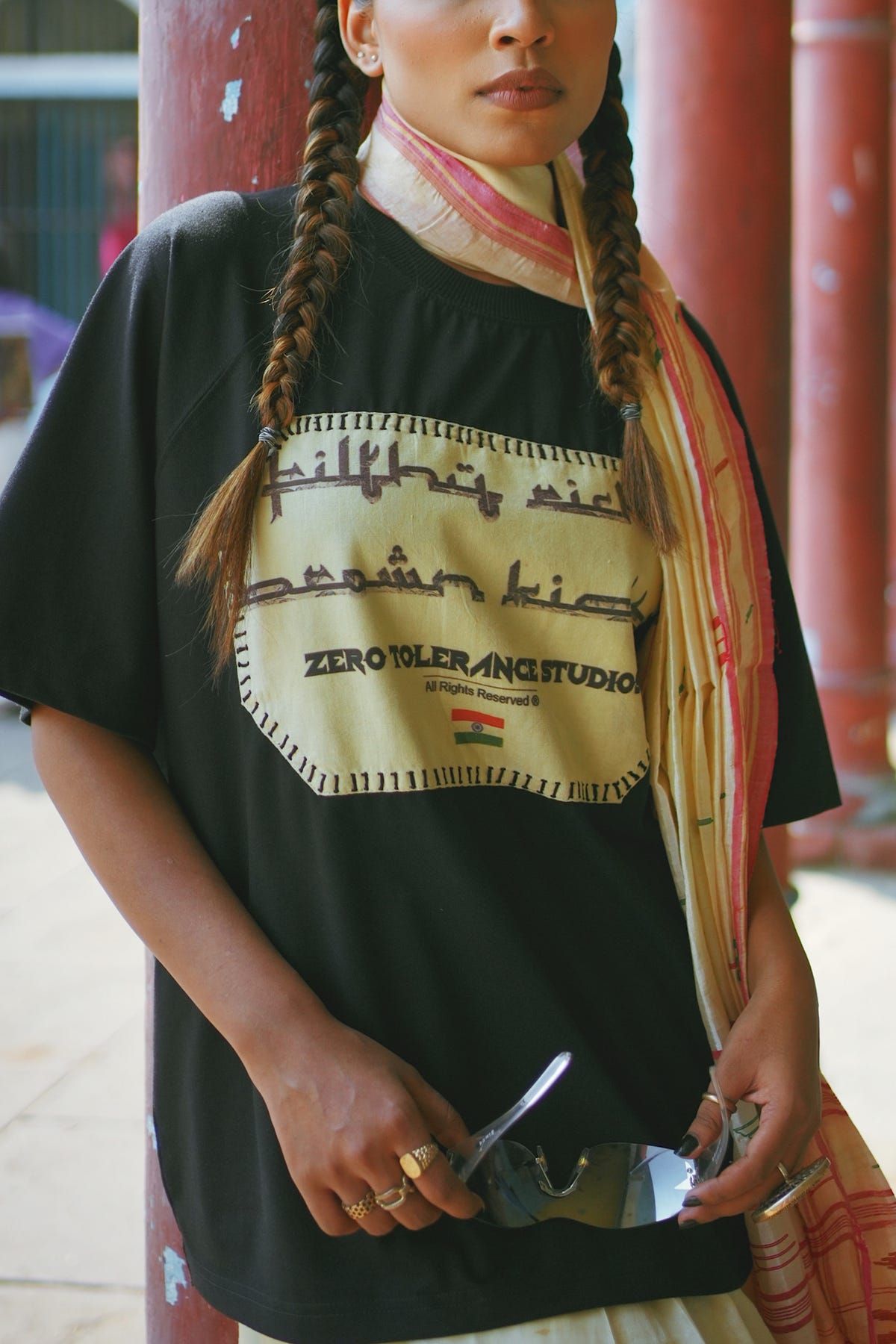 Royal Court patchwork t-shirt - image 1
