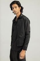 Black Awadhi Hand Made Shirt view 2